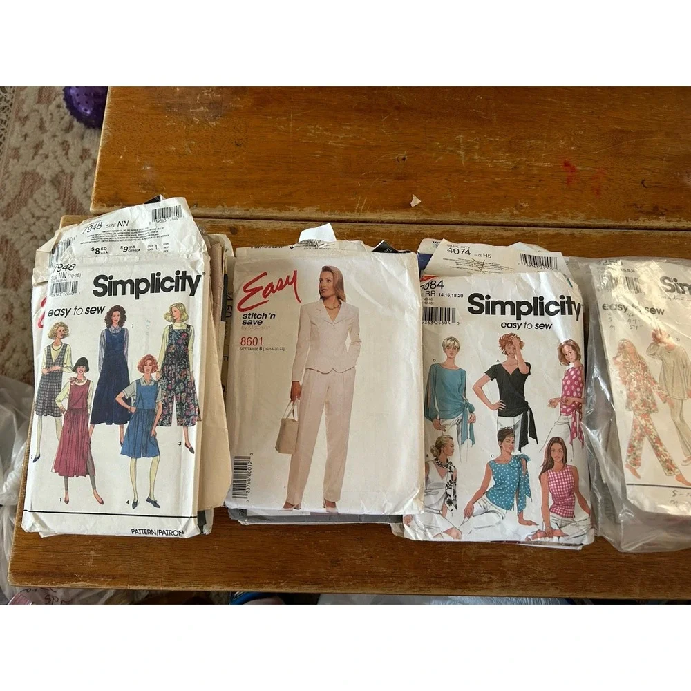 Patterns McCall's/ Simplicity/Butterick Variety 50ea Assorted Sizes 80s-90s Y2K